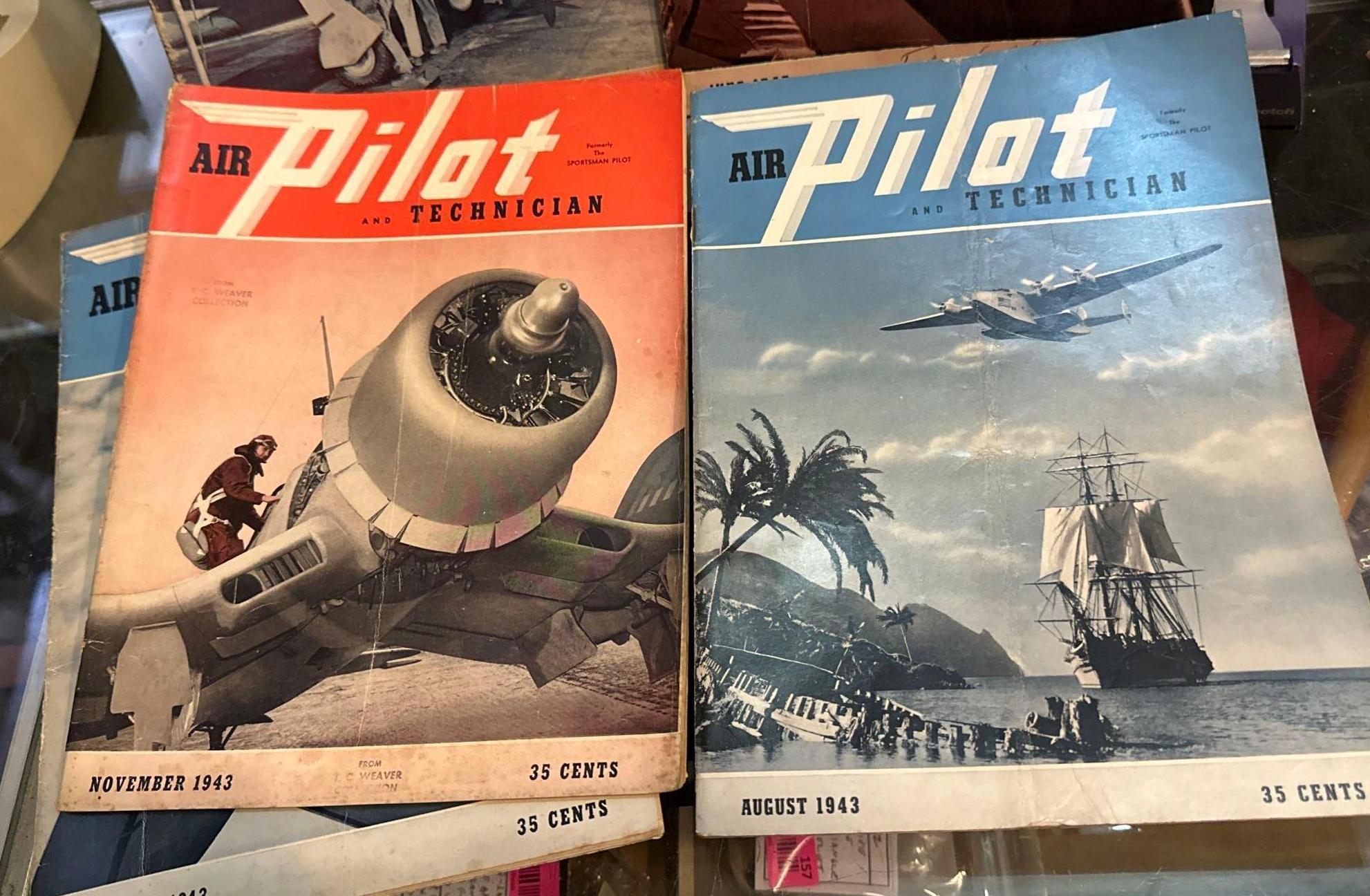 5 Copies of Air Pilot and Technician Magazines from 1943