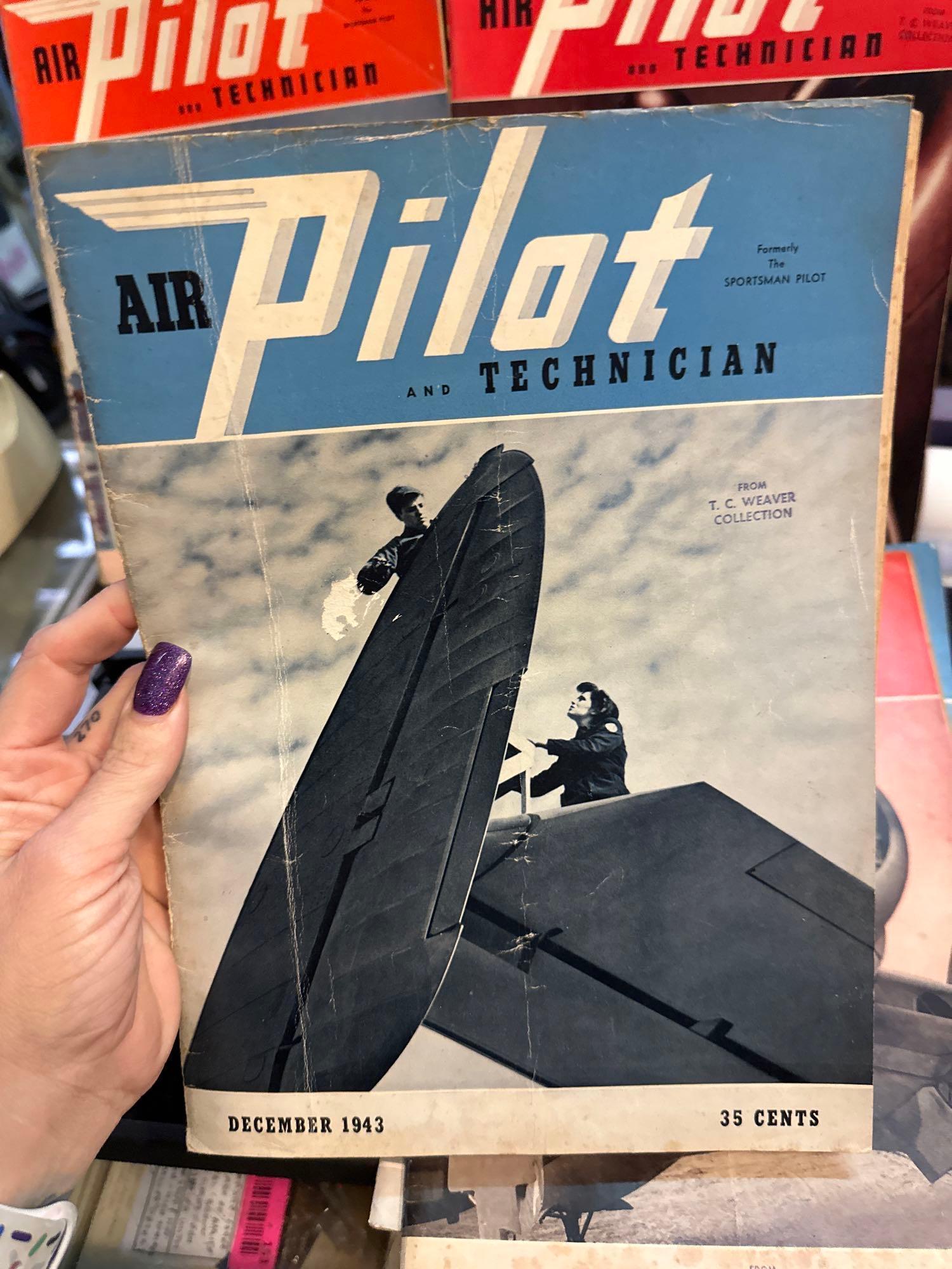 5 Copies of Air Pilot and Technician Magazines from 1943