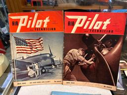 5 Copies of Air Pilot and Technician Magazines from 1943
