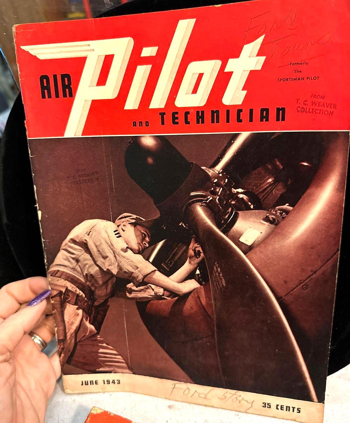 5 Copies of Air Pilot and Technician Magazines from 1943