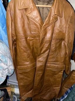 Vintage Leather Jacket- In Great Shape- Looks to be a Large