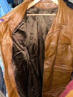 Vintage Leather Jacket- In Great Shape- Looks to be a Large