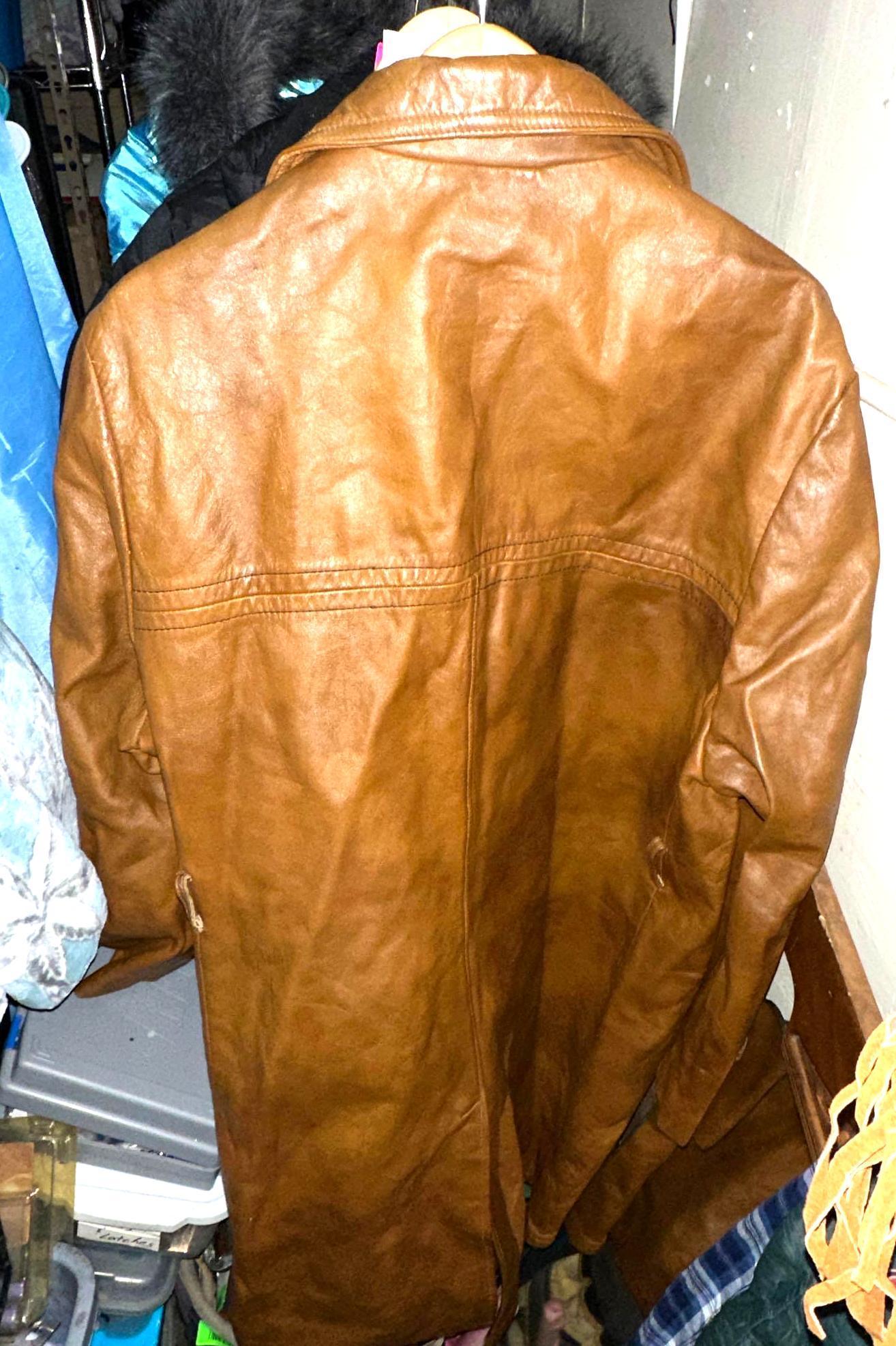 Vintage Leather Jacket- In Great Shape- Looks to be a Large
