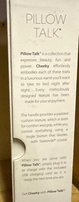 New Pillow Talk Cheeky Wand Massager Dazzles with Swarovski Crystal