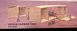 2 old Models 1908 Antoinette and 1908 Voisin Farman- Never Opened- Complete- Scarce