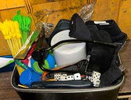 Sling Shot, Speaker, Water Balloons, Dice etc