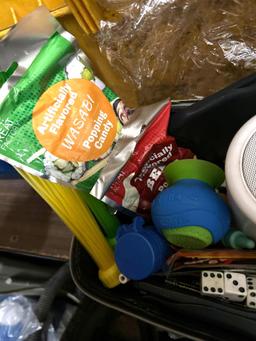 Sling Shot, Speaker, Water Balloons, Dice etc