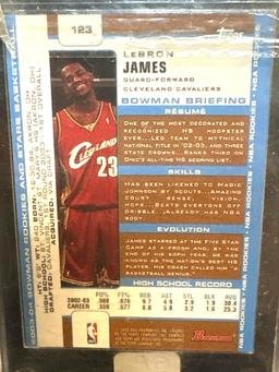 Bowman Chrome Lebron James 2003/2004 Card #123 Rookie- Reprint?