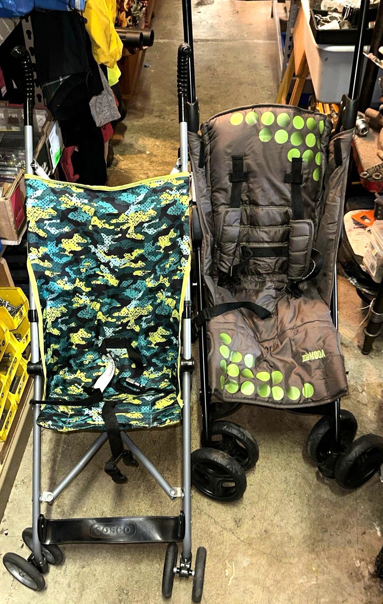 2 Portable Strollers- Mia MODA and Cosco