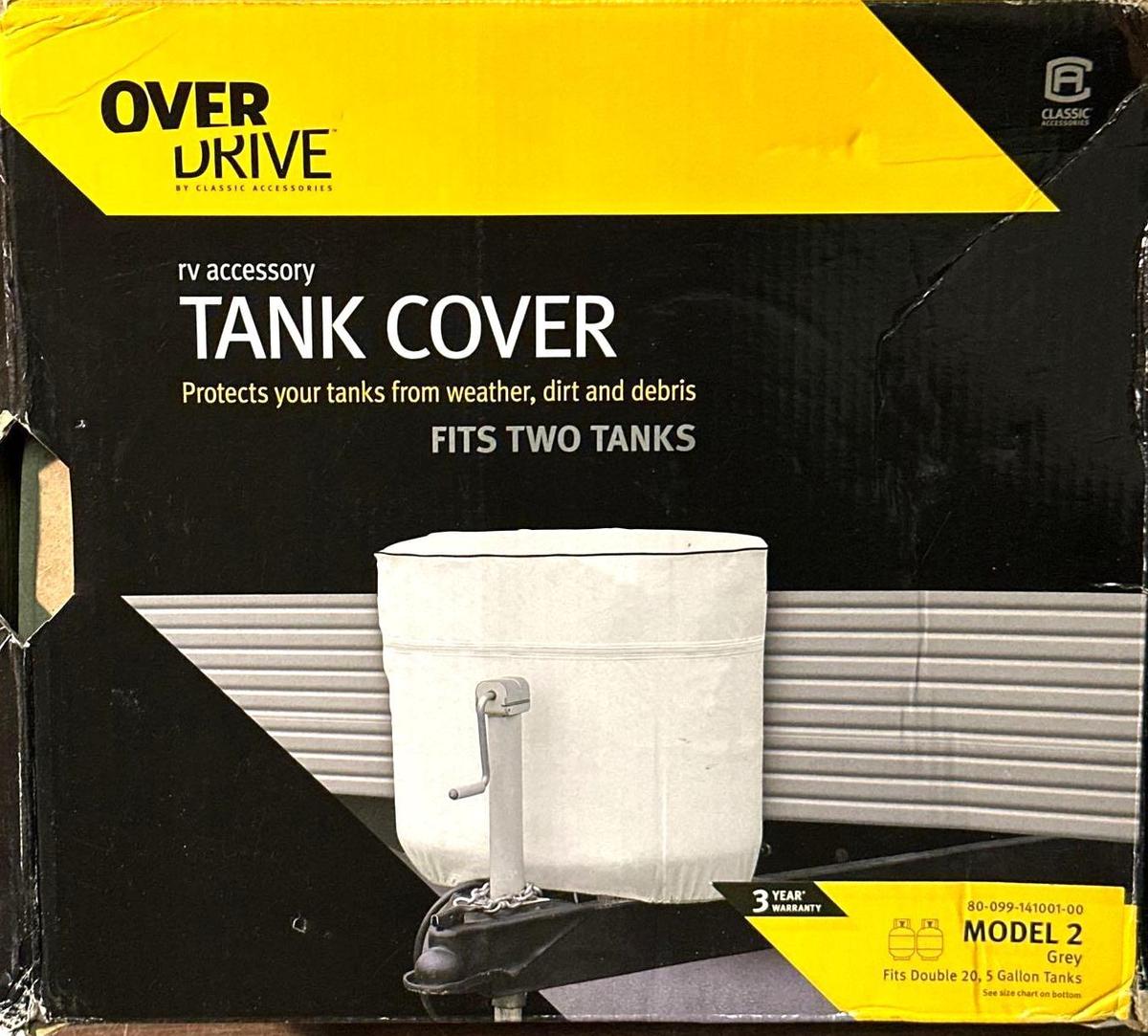 NIB Classic Accessories Over Drive RV Tank Cover - fits Two Tanks