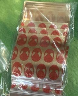 1,000 New 2"x2" Spiderman Ziplock Bags