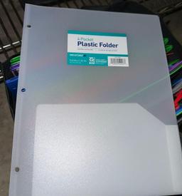 Bag Full of Brand New 3 Ring Subject Dividers/Plastic Folders