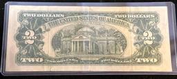 1963 Red Seal $2 Bill