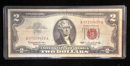 1963 Red Seal $2 Bill