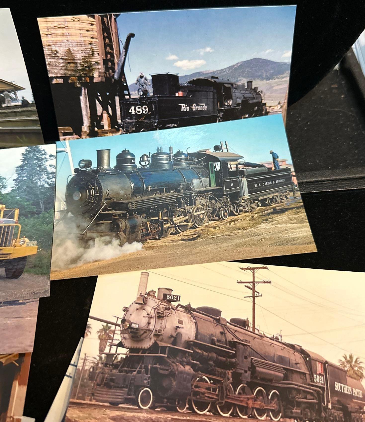 14 Railroad Postcards - All Steam