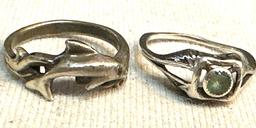 3 Sterling Silver Rings