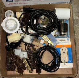 Extension cords and Assorted electrical Hardware