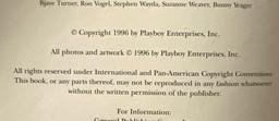 1996 The Playboy Playmate Book Hardcover- 1st Edition