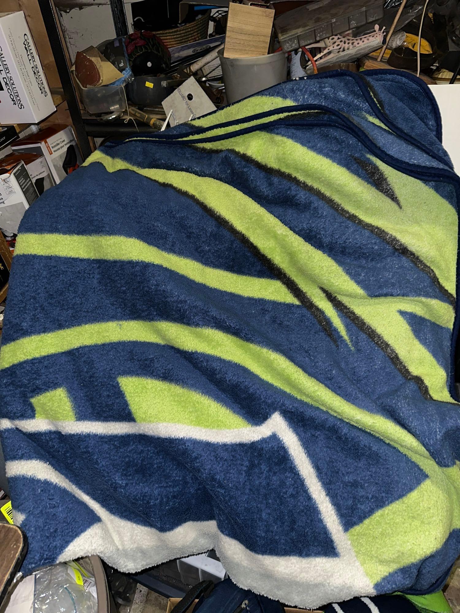Seahawks Collectibles- Blanket, Sweater, Backpack, Slides and more