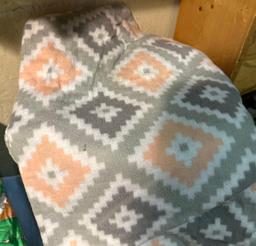 Group of Baby Quilts and Super soft Blankets