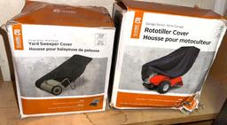 New Yard Sweeper Cover and New Rototiller Cover