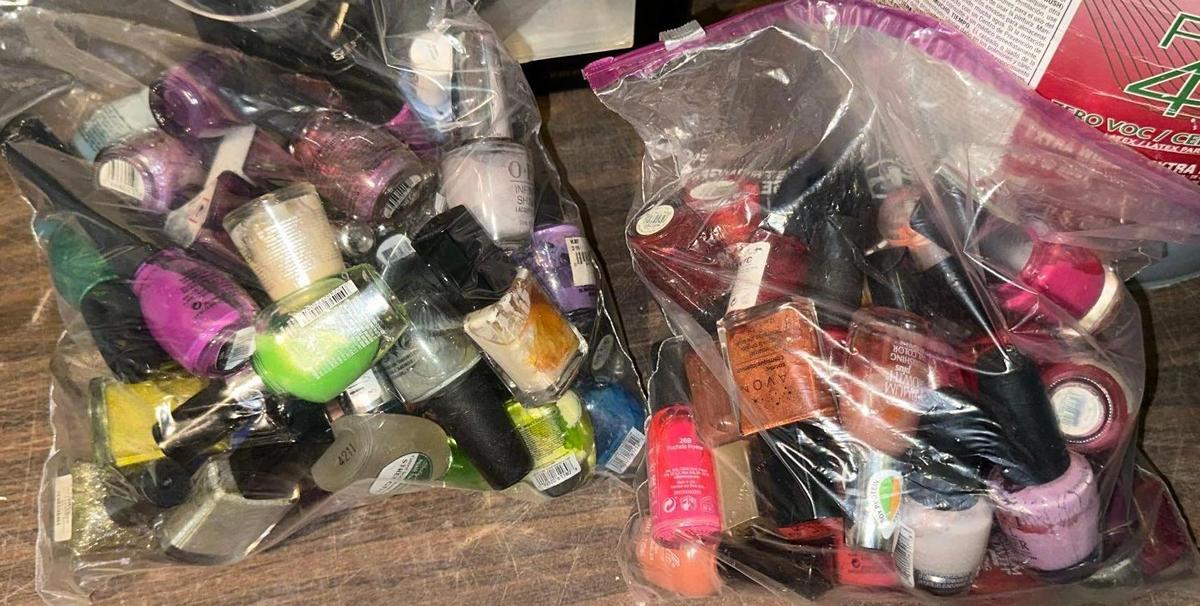 2 Gallon size Bags full of New? Nail Polish- OPI and more