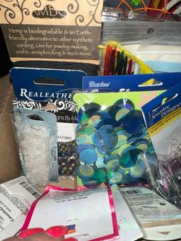 Assorted Beads and Crafting items