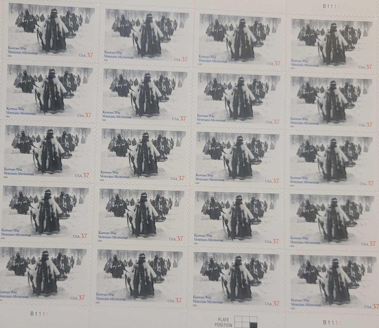 Unused U.S. Stamp Sheets