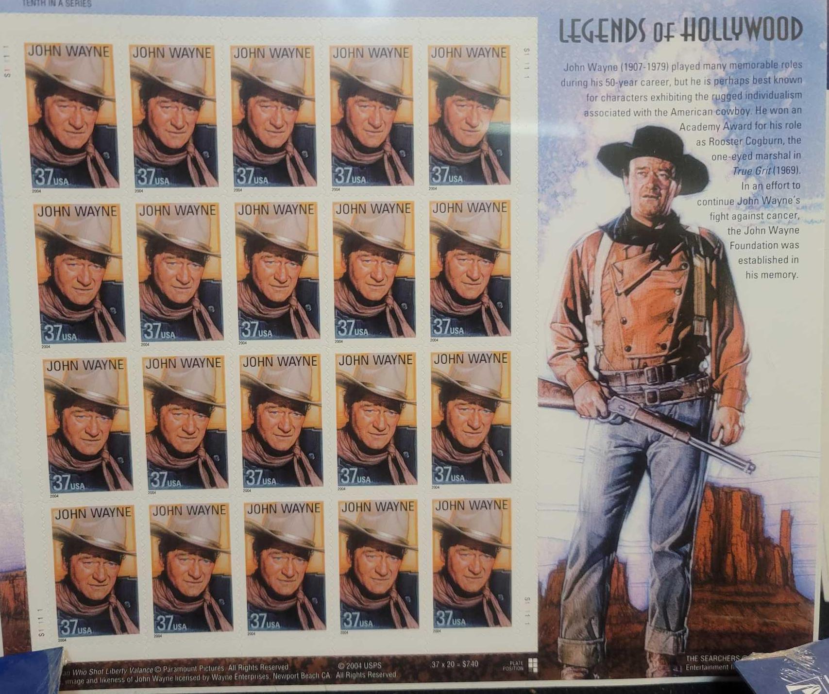 Unused U.S Stamp Sheets