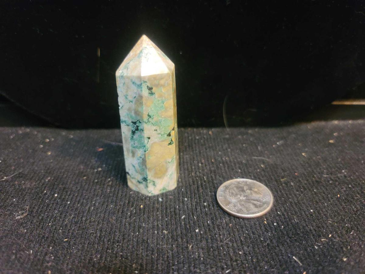 Ocean Jasper Quartz Tower