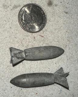 Two WWII Era Kinetic Lazy Dog Bombs