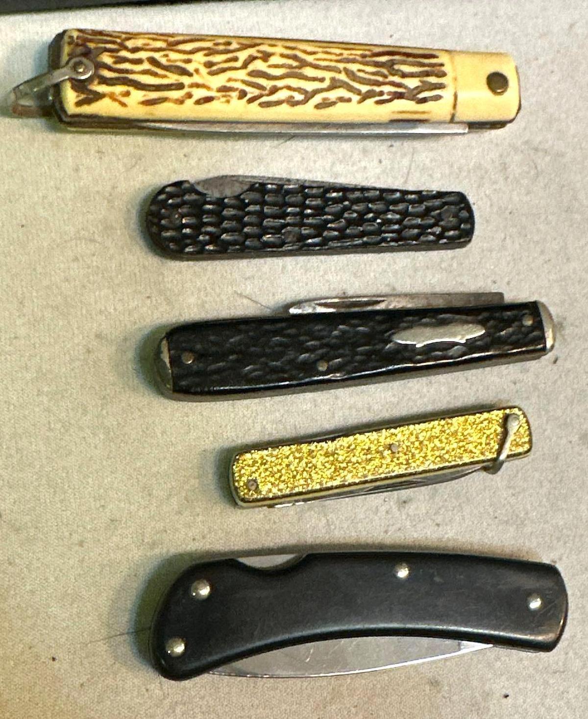 Vintage Pocket Knife Lot including Remington and others