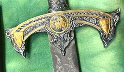 Templer Knight Replica Sword W/sheath 46 3/4" total length