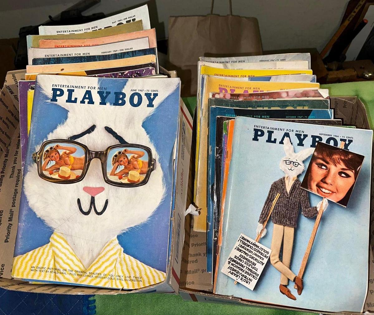 24 Issues of 1969, 1968, 1967 and 1976 Playboy Magazines