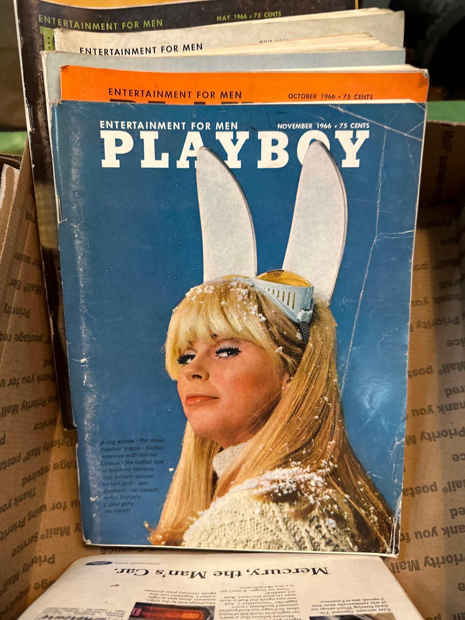 39 Issues of 1965-1969 Playboy Magazines