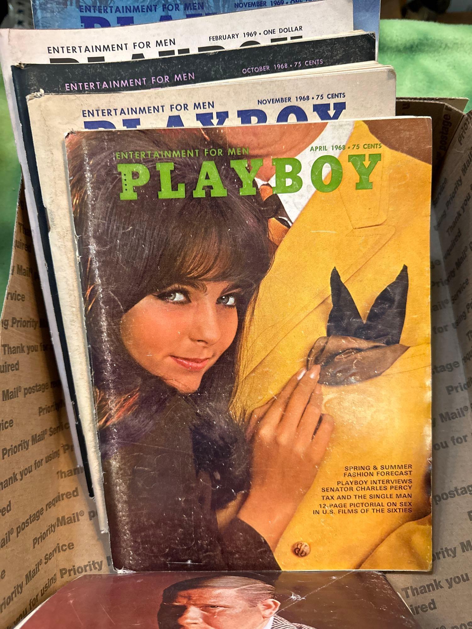 39 Issues of 1965-1969 Playboy Magazines