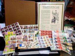 Norman Rockwell Boy Scout book & Stamps