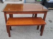 Pub Table with 2 Benches- In good Condition