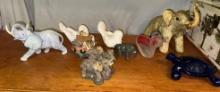 Lot of Animal Figurines - Mostly Elephants