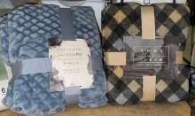 2 New Home Decor Throw Blankets