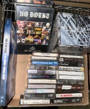 Rock and Roll Cassettes, CD's and DVD's