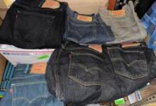 6 Pairs of Levi's 501 Jeans - 40w X30L