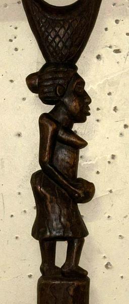 Cool Carved wood Walking Stick 40" Long