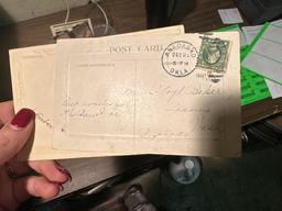 70+ Vintage Post Cards- some have been Mailed with Stamps