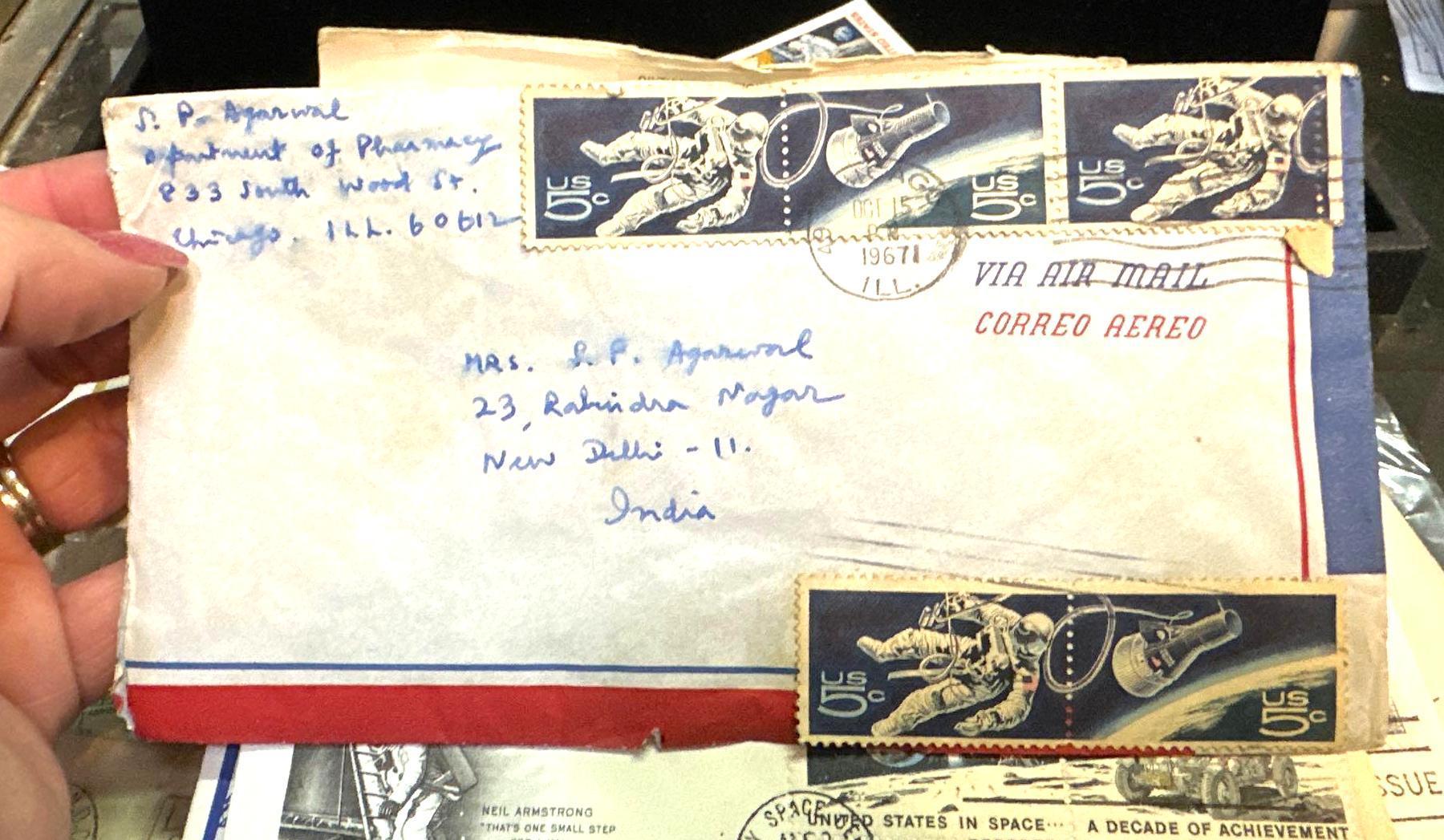 Box Full of Envelopes with Stamps and letters some Dating dating back 100 years ago