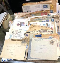 Group of Foreign Envelopes with Stamps - some dating back 100 years