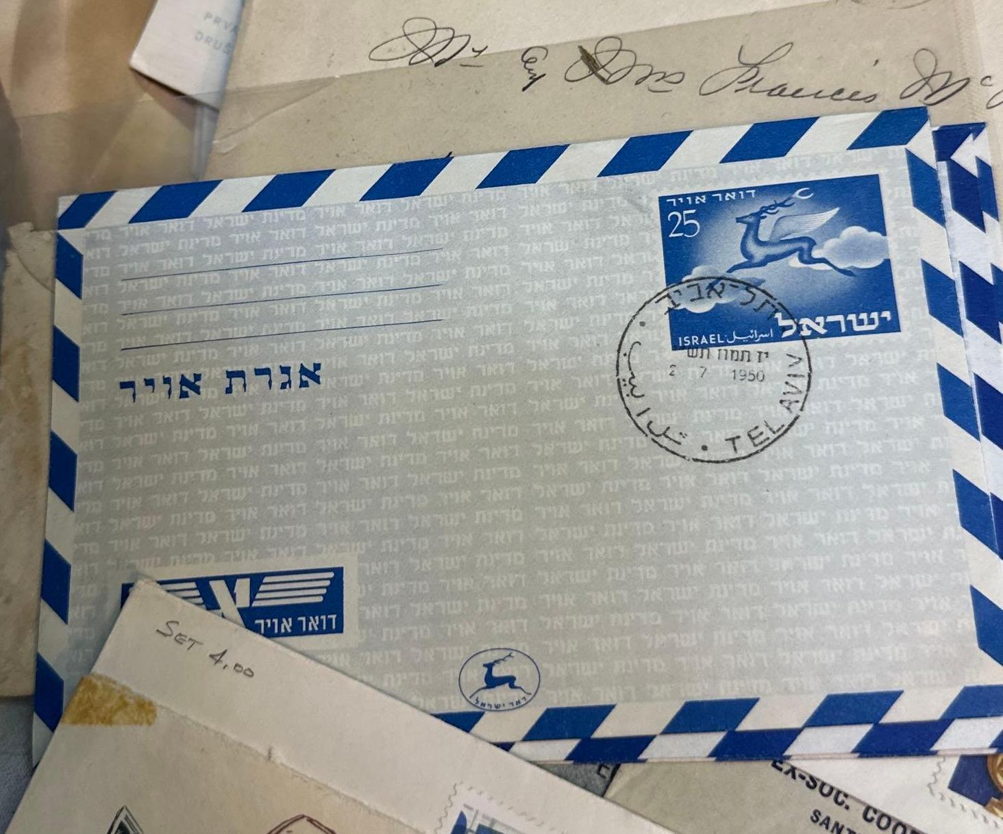 Group of Foreign Envelopes with Stamps - some dating back 100 years