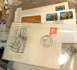 Group of Foreign Envelopes with Stamps - some dating back 100 years