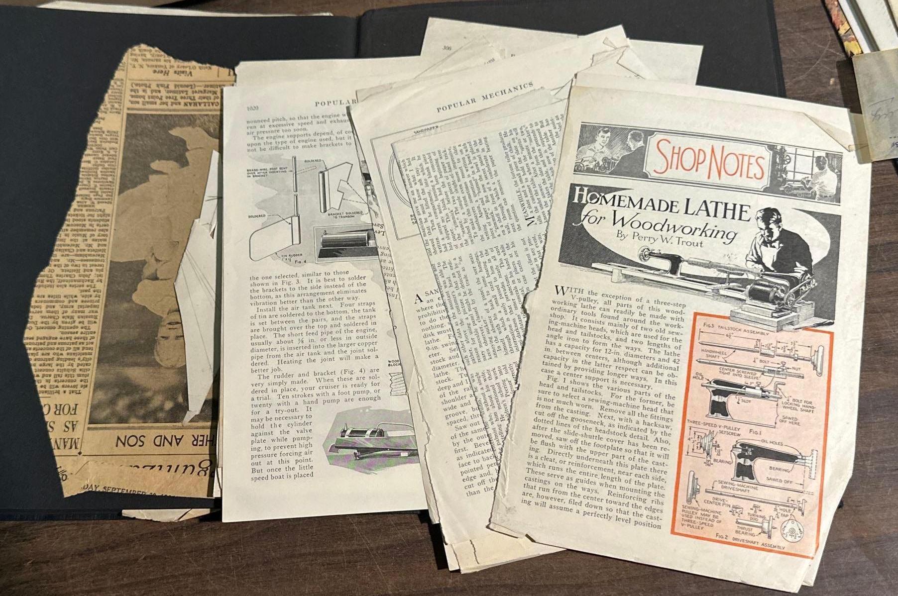 3 Vintage Scrap Books- Stamps, Awards, Articles and more