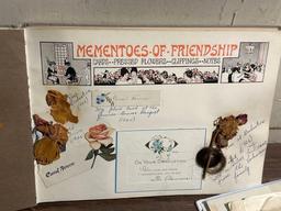 3 Vintage Scrap Books- Stamps, Awards, Articles and more